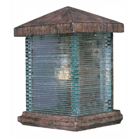 Maxim One Light Earth Tone Clear Glass Outdoor Wall Light 48733CLET
